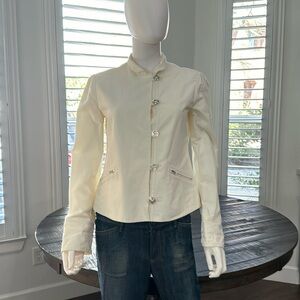 Armani Collezioni size 8 cream white jacket
